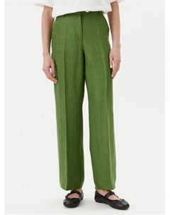 Брюки прямого кроя Malizia 2515131052, зеленый Weekend max mara