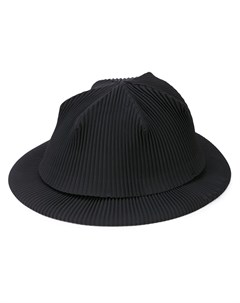 Homme plisse issey miyake плиссированная шляпа один размер черный Homme plissé issey miyake