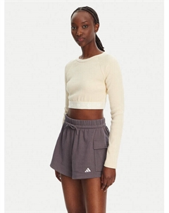 Облегающая блузка Ribbed JD0013, бежевый Adidas