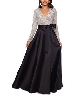 Маленькое женское вечернее платье макси с пайетками Xscape