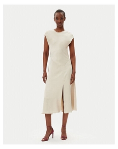 Коктейльное платье стандартный крой Legume 2516221024200, экрю Max&co