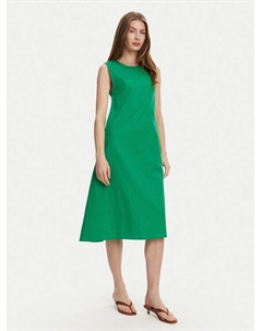 Летнее платье стандартный крой BL495, зеленый Selmark