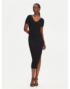 Облегающее трикотажное платье Shaty 50538239, черный Hugo