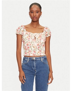 Облегающая блузка W5GP13 KCVA1, бежевый Guess