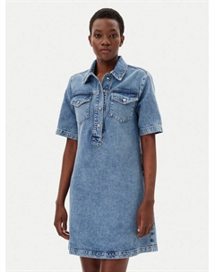 Джинсовое платье стандартный крой UA5191 D4990, синий Liu jo