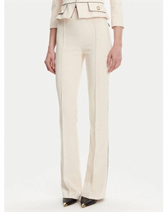 Брюки прямого кроя PA-084-51E2, экрю Elisabetta franchi