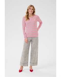 Лонгслив Liddy, цвет pink/weiß Kaffe