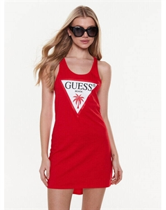 Пляжное платье стандартного кроя Logo E3GP03 JA914, красный Guess