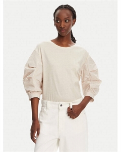 Блузка обычного кроя WA5359 J4893, бежевый Liu jo