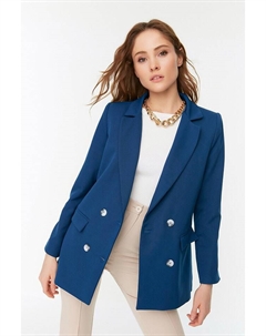 Блейзер, синий Trendyol