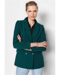 Блейзер, темно-зеленый Trendyol