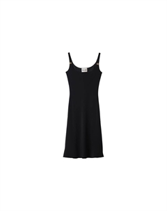 Платье-комбинация женское черное Miu miu