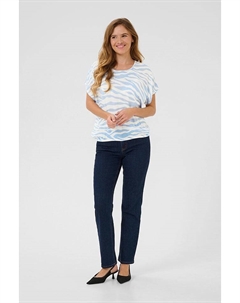 Блузка Amber, цвет weiß/hellblau Kaffe