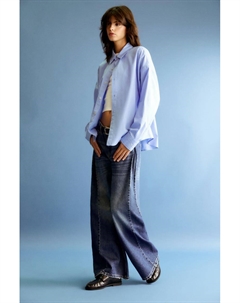 Джинсы очень широкого кроя, синий Pull & bear