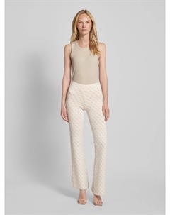 Расклешенные брюки с разделительными швами модель «LISE», кремовый Guess