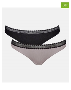 Стринги, цвет grau/schwarz Sloggi