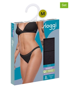 Стринги Go, черный Sloggi