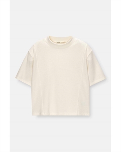 Топ с воротником-стойкой, белый Pull & bear