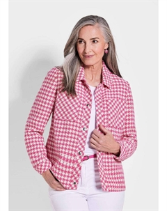 Блейзер, цвет pink/weiß/gemustert Goldner