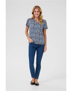 Блузка, цвет black/blue graphic dot Kaffe