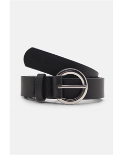 Ремень с круглой пряжкой, черный Pull & bear