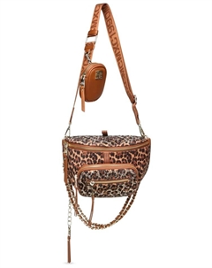 Наплечная сумка, цвет leopard Steve madden