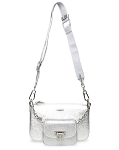 Наплечная сумка, серебряный Steve madden