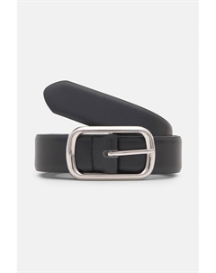 Ремень из искусственной кожи с прямоугольной пряжкой, черный Pull & bear