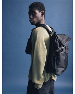 Рюкзак из нейлона, черный Pull & bear