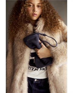 Кожаная сумка через плечо, синий Pull & bear