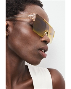 Солнцезащитные очки с козырьком с кристаллами, коричневый Next