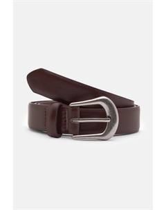 Ремень из искусственной кожи с пряжкой в стиле ретро, бордовый Pull & bear