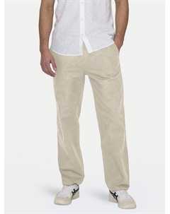 Брюки свободного покроя Sinus 22028267, бежевый Only & sons
