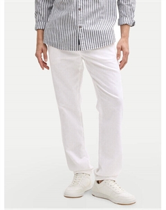 Брюки прямого кроя 1044716, белый Tom tailor