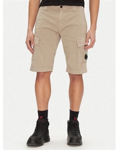 Шорты из ткани обычного кроя 18CMBE116A005694G, бежевый C.p. company