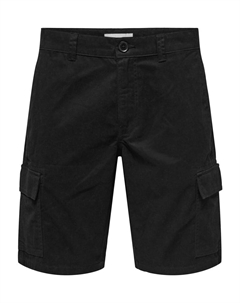 Тканевые шорты, черный Only & sons