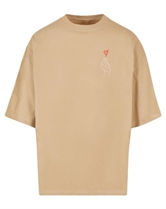 Футболка K Heart Huge Tee, бежевый Merchcode