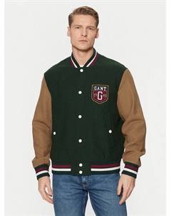 Куртка-Бомбер стандартный крой Varsity 7006483, зеленый Gant