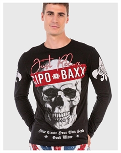 Функциональный лонгслив, черный Cipo&baxx