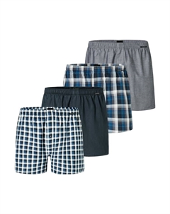 Трусы боксеры, цвет blau/grau/dunkelblau Schiesser