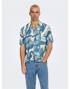 Рубашка, цвет hellblau/beige/weiß Only & sons