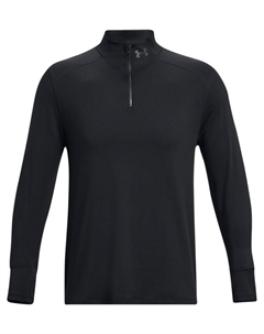 Лонгслив Qualifier Run 1/4 Zip, черный Under armour