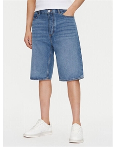 Джинсовые шорты прямого кроя Skate 50539816, синий Hugo