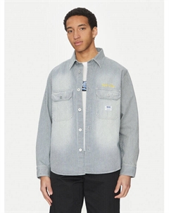 Рубашка из денима большого размера Ebolt 50539045, синий Hugo