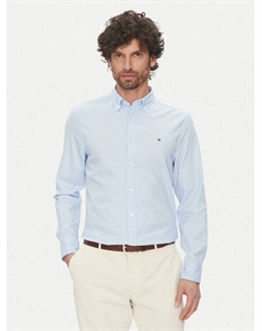 Рубашка облегающего кроя MW0MW38556, голубой Tommy hilfiger
