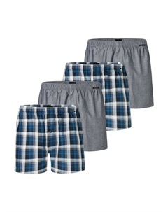 Трусы боксеры, цвет blau/grau Schiesser