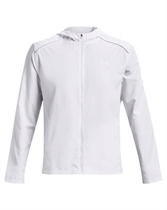 Дождевик UA Storm Run Hooded Jacket, белый Under armour