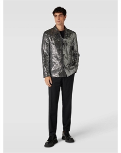 Куртка-рубашка с отделкой пайетками, серебряный Hugo
