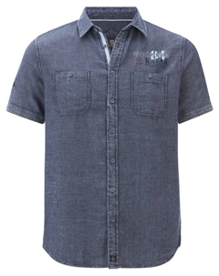 Рубашка, синий Jan vanderstorm