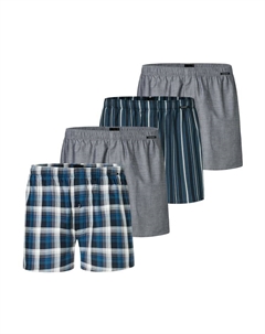 Трусы боксеры, цвет grau/blau Schiesser